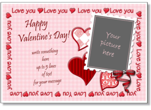 Valentine S Photo Card Templates Add Your Picture To Online Digital Photo Templates Personalize And Print